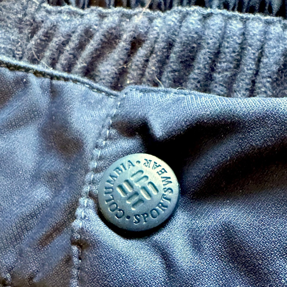 Columbia M women’s outdoors navy blue ski snow-winter adjustable waterproof pant - Picture 4 of 11